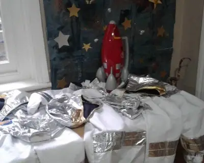 space suits ready for exploring